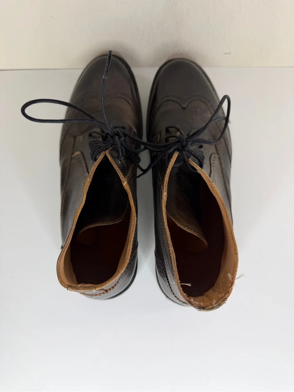Bed Stu Brown Rustic Mans Leather Ankle Boots Size 13M Made In Mexico Workshop